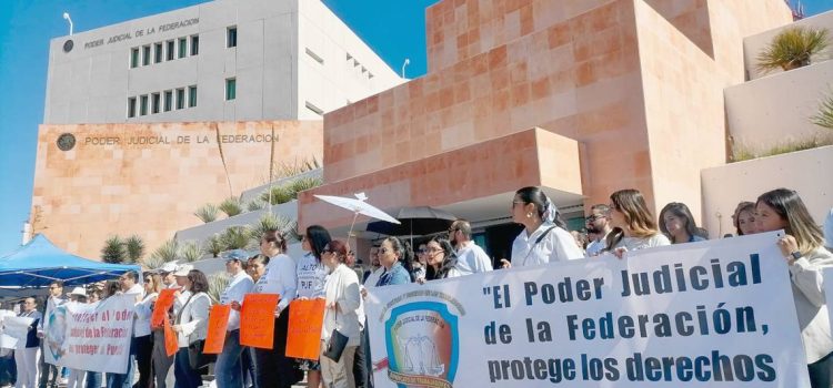 Trabajadores del PJF protestan