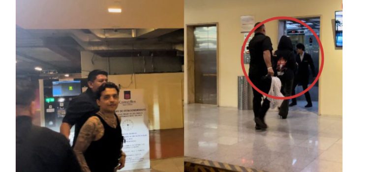 Captan a Christian Nodal y Ángela Aguilar llegando juntos a un hotel Captan a Christian Nodal y Ángela Aguilar llegando juntos a un hotel