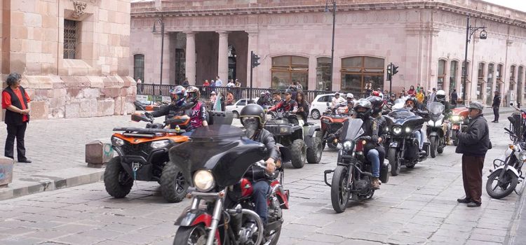 Bikers invaden el Centro Histórico de Zacatecas