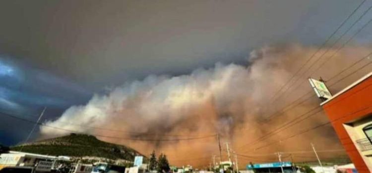 Se registra Tormenta de Arena en Sombrerete Se registra Tormenta de Arena en Sombrerete