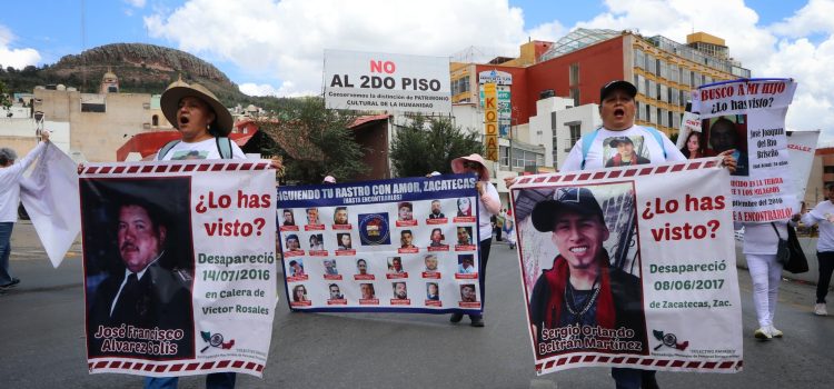 Madres buscadoras marchan en Zacatecas