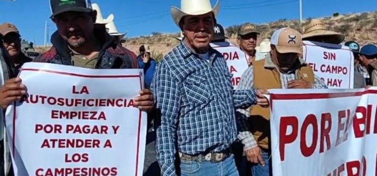 Los productores de frijol bloquean carretera federal