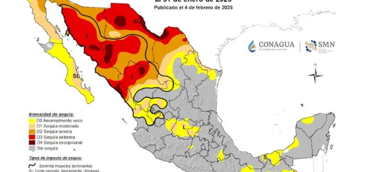 Sequía en México sigue avanzando Sequía en México sigue avanzando