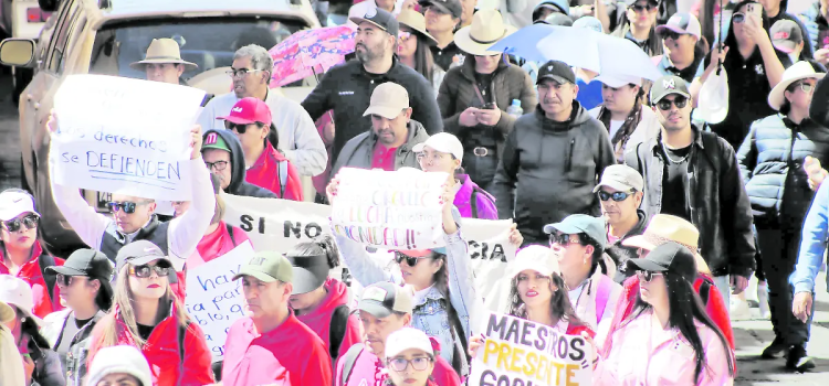 Marchan los maestros en Zacatecas