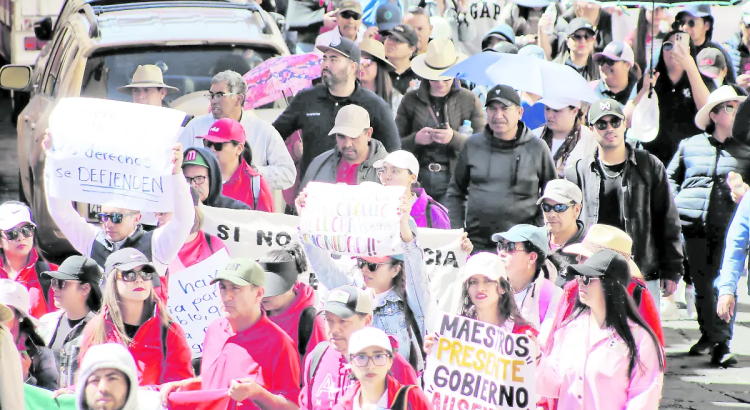 Marchan los maestros en Zacatecas