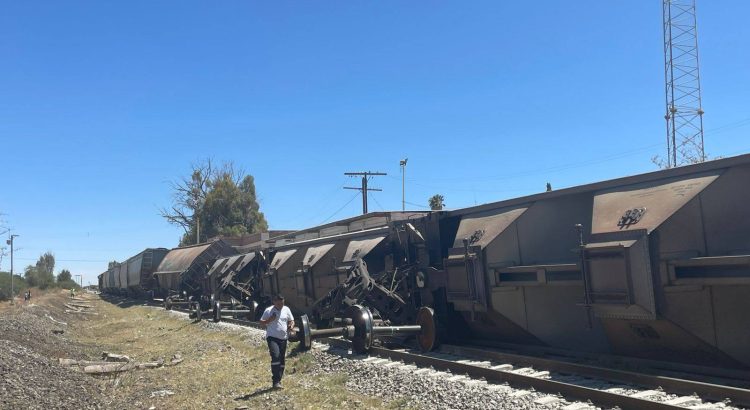 Se descarrilan 17 vagones en Fresnillo