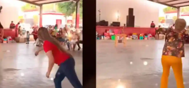 Mamás demostraron su puntería en concurso de “lanzamiento de chancla” Mamás demostraron su puntería en concurso de “lanzamiento de chancla”