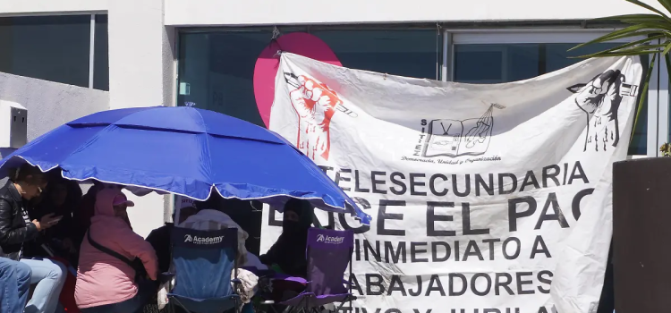 Telesecundarias se van a paro