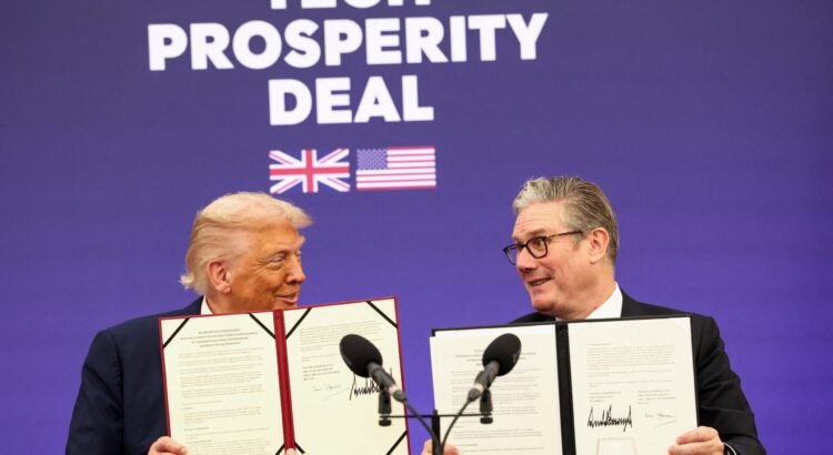 Firman Estados Unidos y Reino Unido alianza tecnológica en inteligencia artificial y energía nuclear