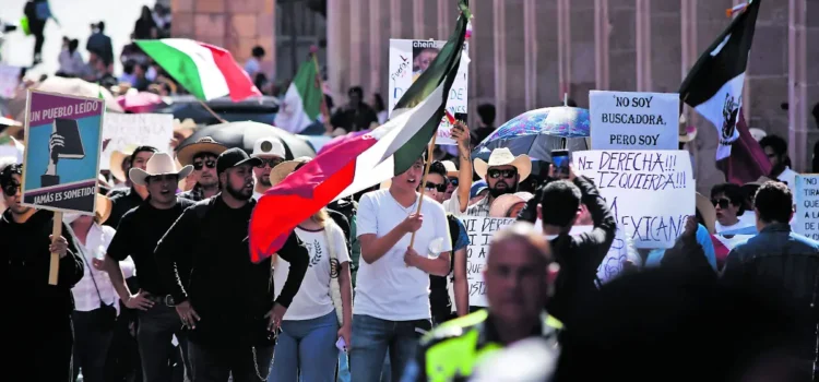 Generación Z encabeza marcha en Zacatecas hacen un llamado a replantear la estrategia de seguridad