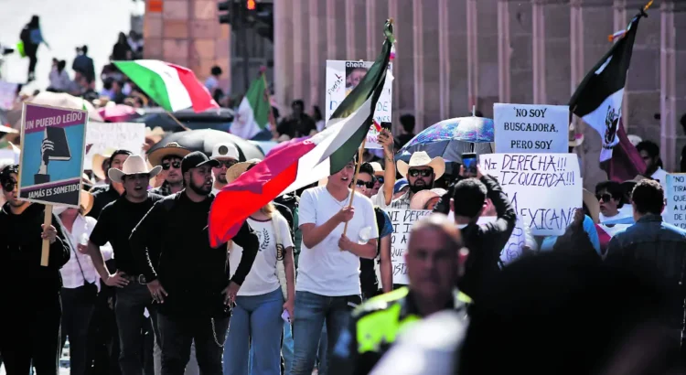 Generación Z encabeza marcha en Zacatecas hacen un llamado a replantear la estrategia de seguridad