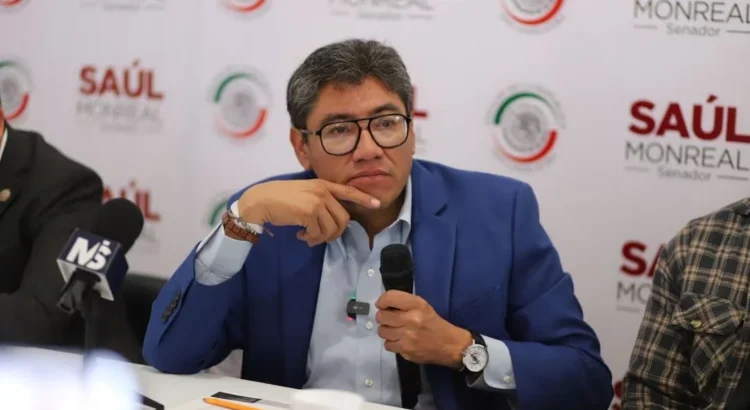 Pide destitución del dirigente estatal de Morena: Saúl Monreal Pide destitución del dirigente estatal de Morena: Saúl Monreal