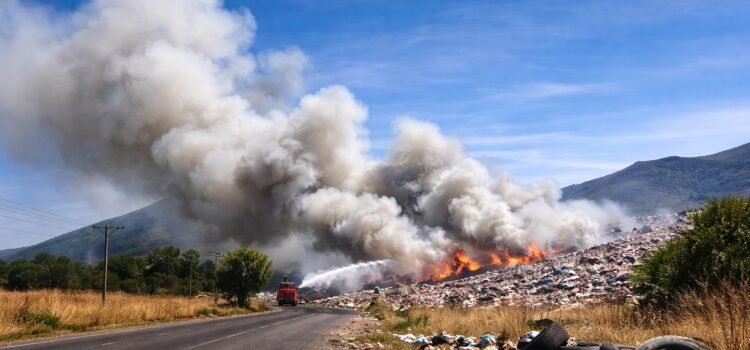 El incendio en basurero de Jerez, está fuera de control