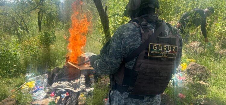 Logran destruir campamentos clandestinos y material explosivo en Villanueva