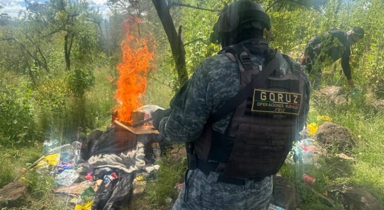 Logran destruir campamentos clandestinos y material explosivo en Villanueva Logran destruir campamentos clandestinos y material explosivo en Villanueva