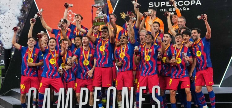 Barcelona derrota a Real Madrid y conquista la Supercopa de España